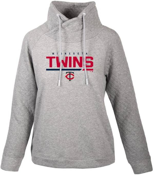Levelwear Women's Minnesota Twins Gray Vega Cut Off Fleece Sweatshirt product image