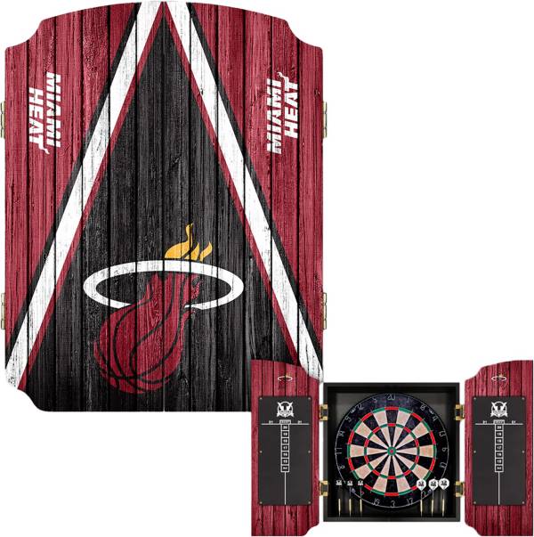 Victory Tailgate Miami Heat Dartboard Cabinet product image