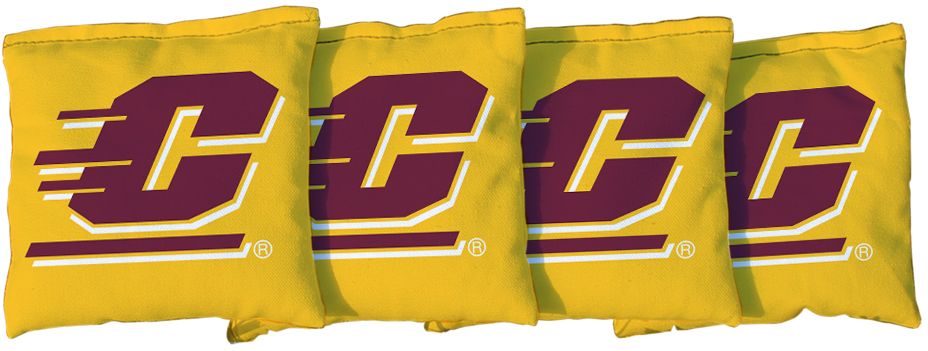 Victory Tailgate Central Michigan Chippewas Yellow Cornhole Bean Bags