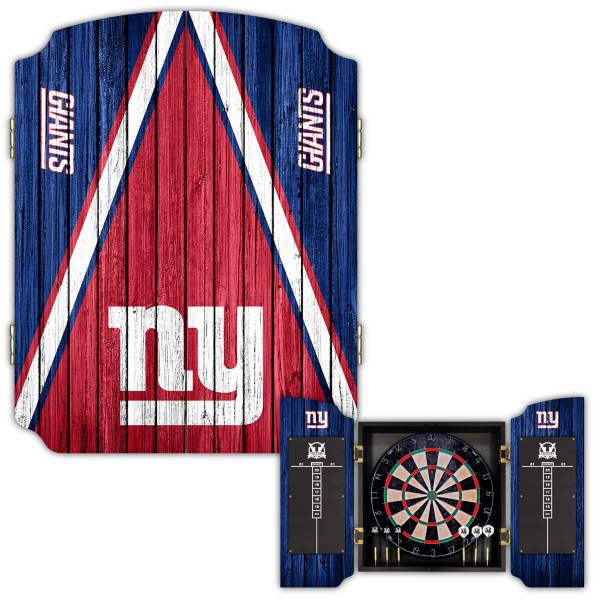 Victory Tailgate New York Giants Dartboard Cabinet