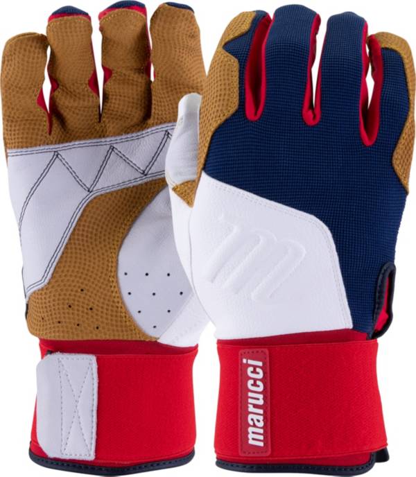 Marucci Adult Blacksmith Full Wrap USA Batting Gloves product image