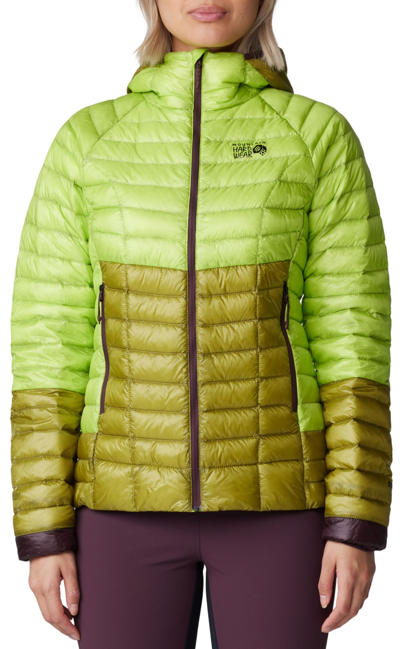 Women's Mountain Hardwear ghost whisperer lightweight down puffer jacket S store green