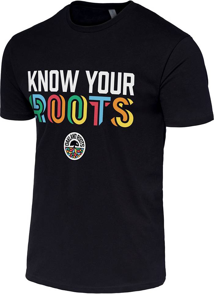 T-Shirt - Oakland Roots SC Color Logo, Black Cotton Large / Black