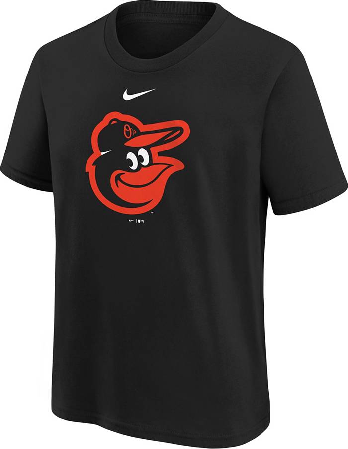 MLB Team Apparel Little Kids' Baltimore Orioles Black Logo T-Shirt