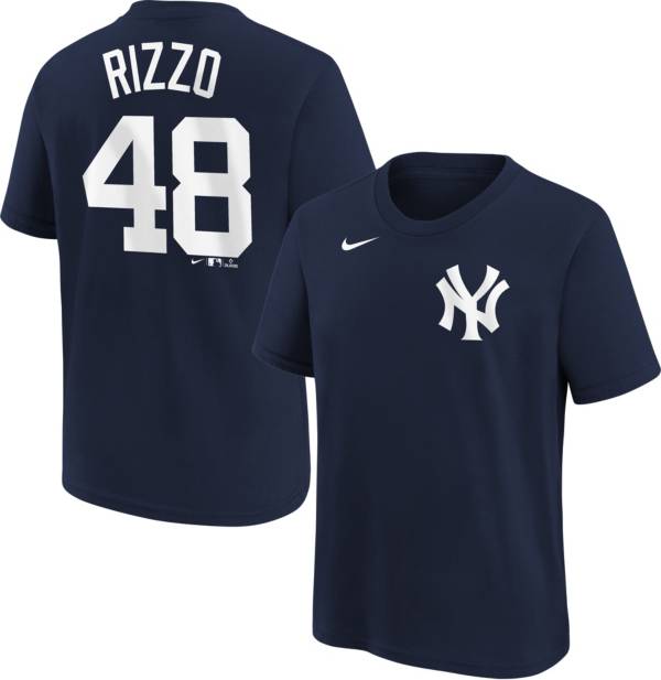 MLB Team Apparel Youth New York Yankees Anthony Rizzo #48 Navy T-Shirt