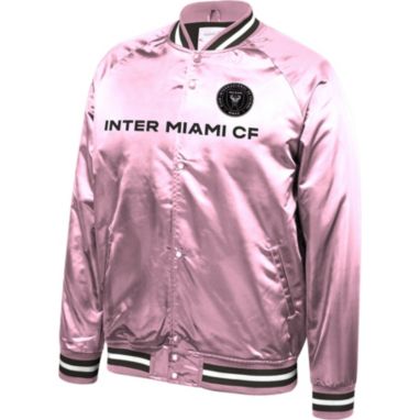 sorry, Mitchell & Ness Men's Inter Miami CF Lightweight Satin Pink Jacket is currently out of stock
