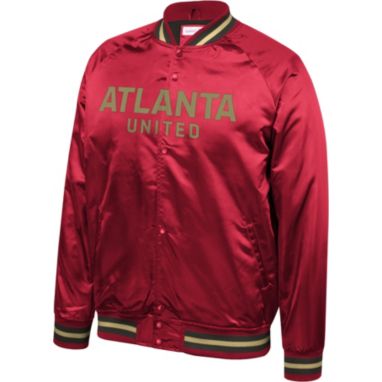 sorry, Mitchell & Ness Men's Atlanta United Lightweight Satin Red Jacket is currently out of stock