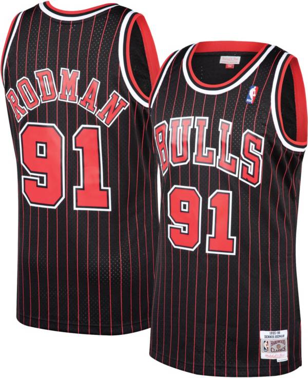 MITCHELL & NESS CHICAGO BULLS #91 DENNIS RODMAN 75TH GOLD SWINGMAN