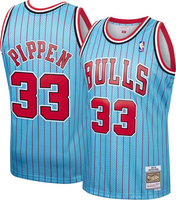 Mitchell & Ness Men's 1995 Chicago Bulls Scottie Pippen #33 Blue Hardwood Classics Swingman Jersey