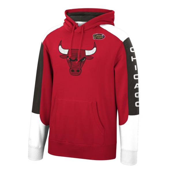 Mitchell & Ness Men's Chicago Bulls Red Fusion Hoodie
