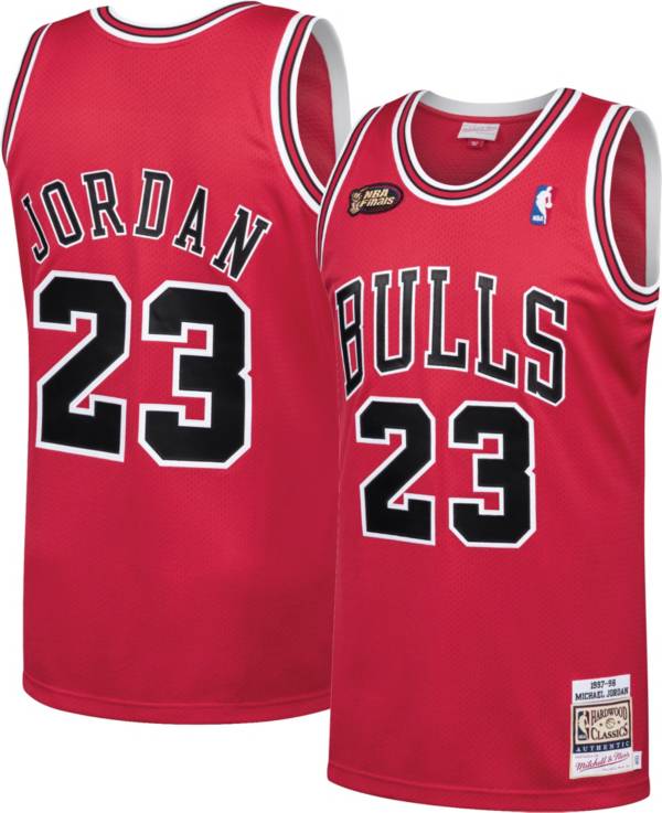 Mitchell & Ness Men's 1997 Chicago Bulls Michael Jordan #23 Red Hardwood Classics Authentic Jersey