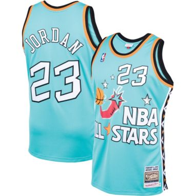 sorry, Mitchell & Ness Men's Chicago Bulls All Star Game '96 Michael Jordan #23 Teal Authentic Jersey is currently out of stock