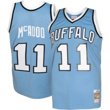 sorry, Mitchell & Ness Men's 1975 Buffalo Braves Bob McAdoo #11 Blue Hardwood Classics Swingman Jersey is currently out of stock