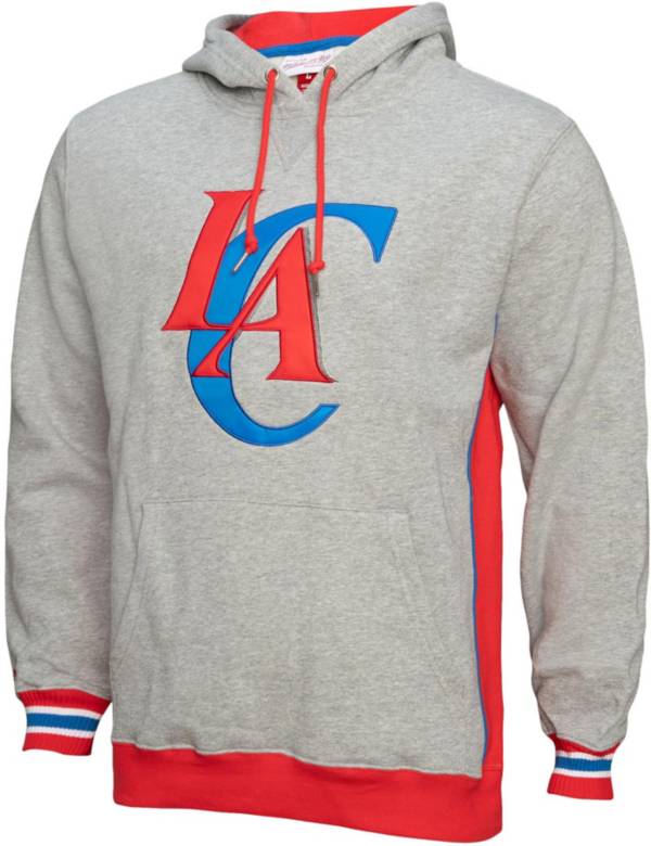 Mitchell & Ness Men's Los Angeles Clippers Grey Fleece Hoodie product image