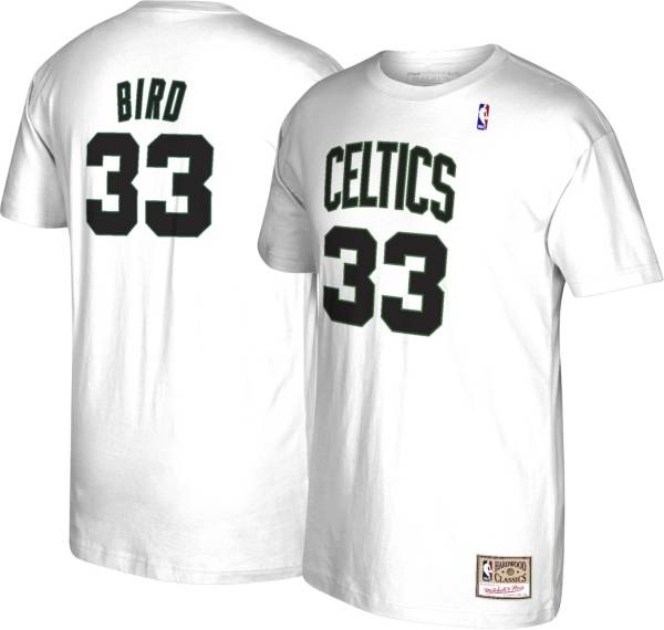 Mitchell & Ness Men's Retro Reload Boston Celtics Larry Bird #33 White Player T-Shirt