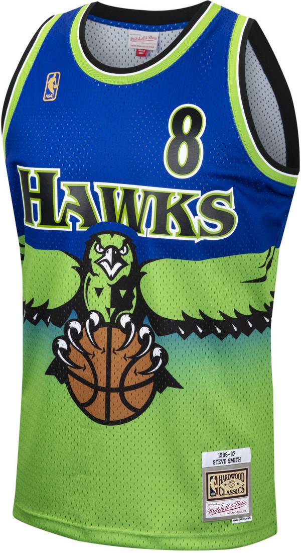 Mitchell & Ness Men's 1996 Atlanta Hawks Steve Smith #8 Green Hardwood Classics Swingman Jersey