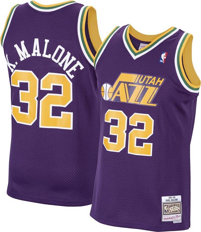 Men's Utah Jazz Karl Malone Icon Edition Jersey - Purple L / Purple