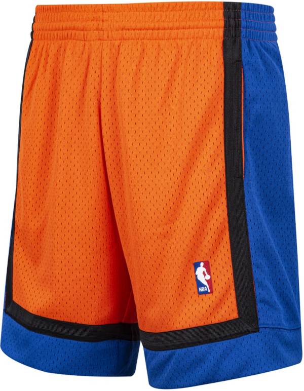 Mitchell & Ness Men's New York Knicks Orange Reload Swingman Shorts