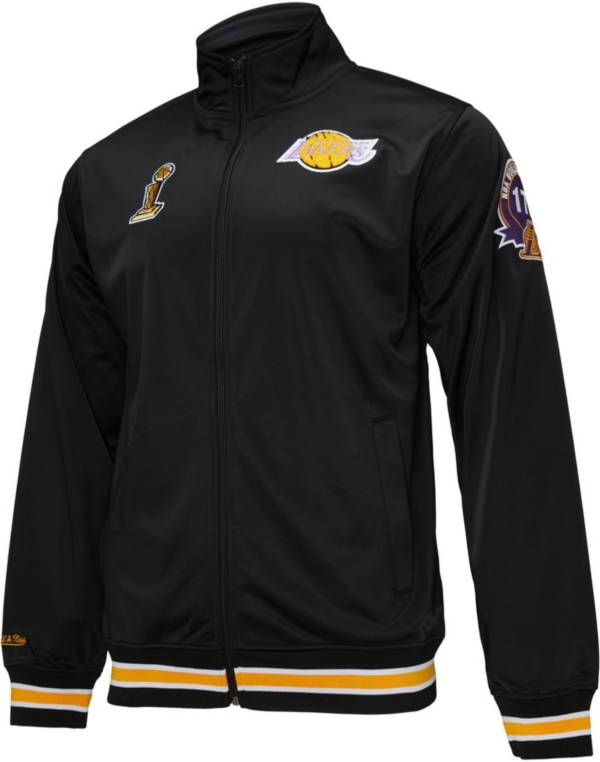 Mitchell & Ness Men's Los Angeles Lakers Black Champ City Track Jacket product image