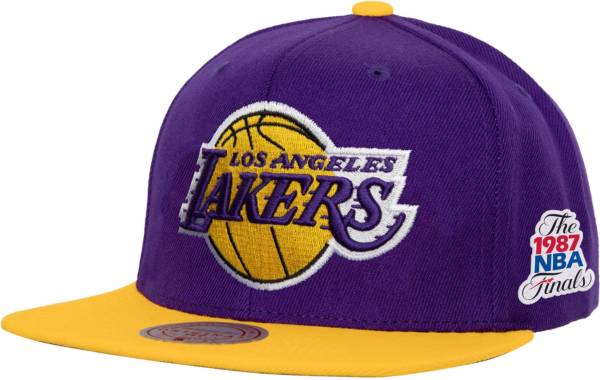 Mitchell & Ness Men's Los Angeles Lakers Purple Hardwood Classics Champs Snapback Hat product image
