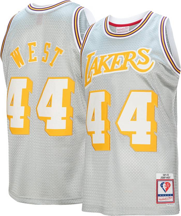 LA Lakers Men's M&N 75th Silver Anniversary Jerry West #44 Swingman Jersey  - The Locker Room of Downey