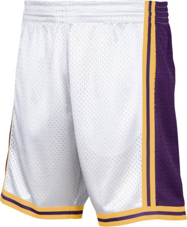 Mitchell & Ness Men's Los Angeles Lakers White Reload Swingman Shorts