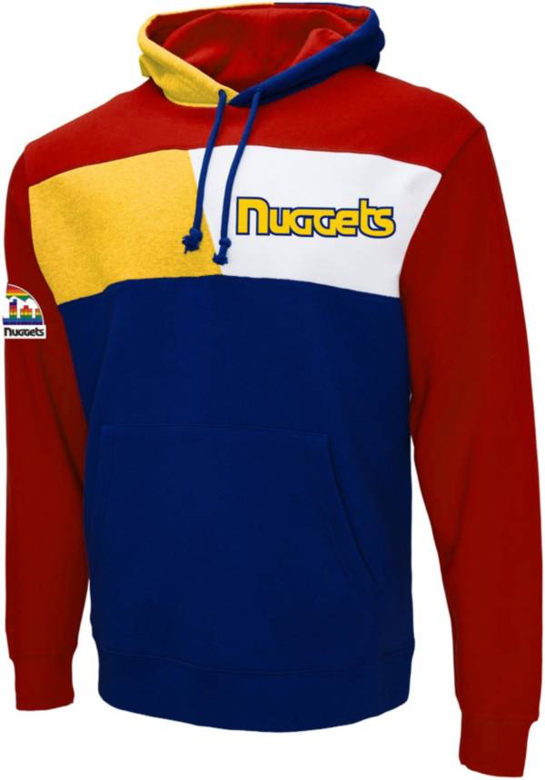 Mitchell & Ness Men's Denver Nuggets Royal Coach Pullover Hoodie