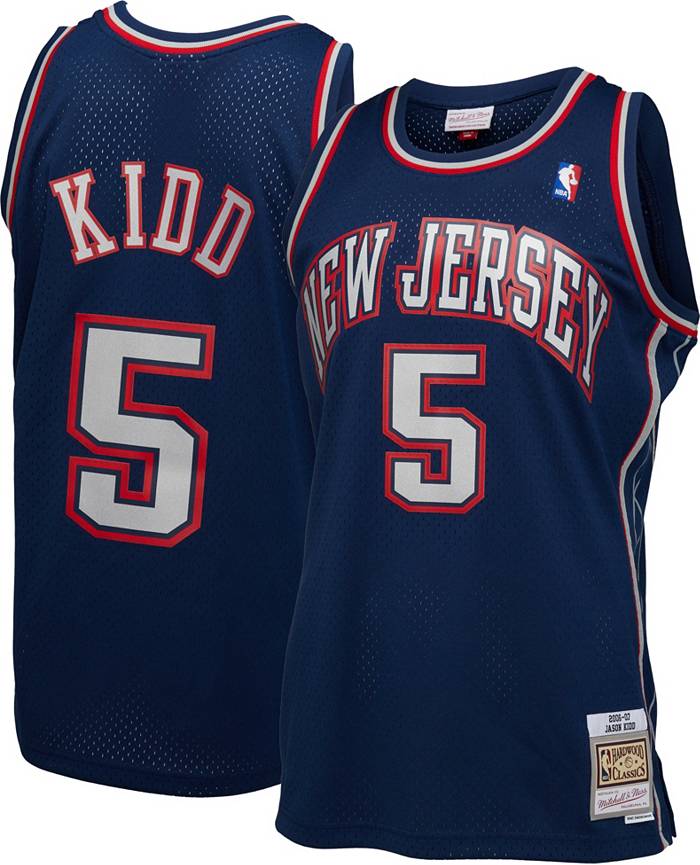 Mitchell & Ness NBA Authentic Jersey New Jersey Nets Alternate 2005-06 Jason Kidd #5 Men Jerseys White in Size:M