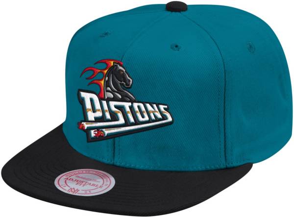 Mitchell & Ness Men's Detroit Pistons Teal Hardwood Classics Snapback Hat