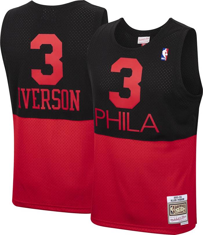 Mitchell & Ness Black Philadelphia 76ers Allen Iverson Swingman Jersey XL / Black