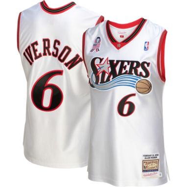 sorry, Mitchell & Ness Men's 2002 Philadelphia 76ers Allen Iverson White Hardwood Classics Authentic Jersey is currently out of stock