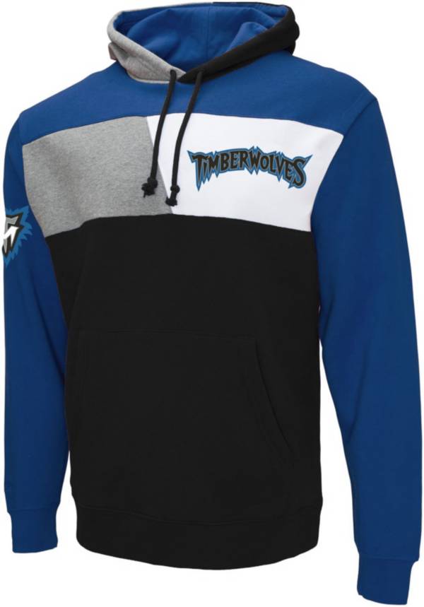 Mitchell & Ness Men's Minnesota Timberwolves Black Coach Pullover Hoodie