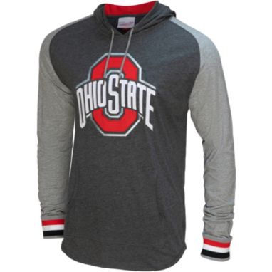sorry, Mitchell & Ness Men's Ohio State Buckeyes Black In the Zone Pullover Hoodie is currently out of stock