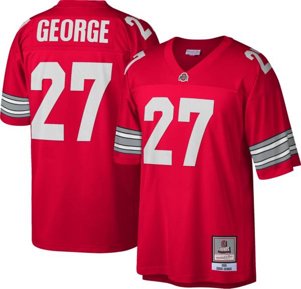 Mitchell & Ness Men's Tennessee Titans Eddie George #27 1999 Navy Throwback  Jersey