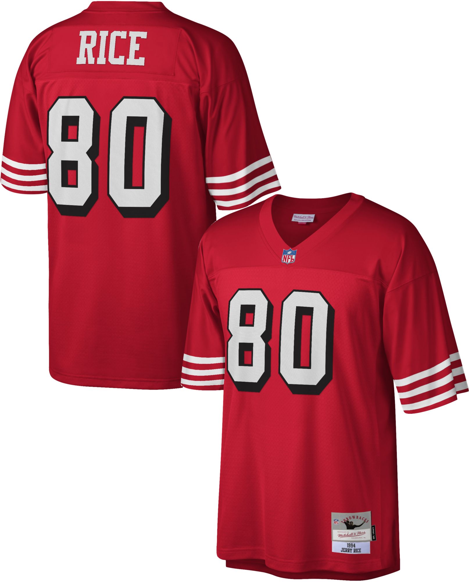 Mitchell & Ness Men's San Francisco 49ers Jerry Rice #80 1994 Red Jersey product image
