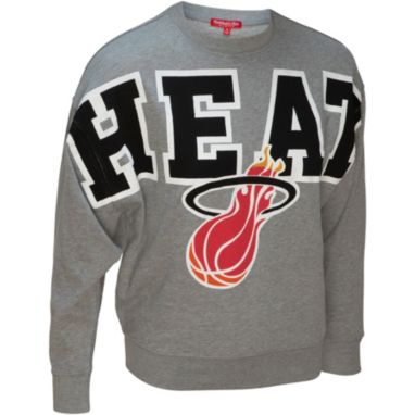 sorry, Mitchell & Ness Women's Miami Heat Grey Fleece Crewneck is currently out of stock