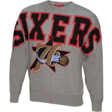 sorry, Mitchell & Ness Women's Philadelphia 76ers Grey Fleece Crewneck is currently out of stock