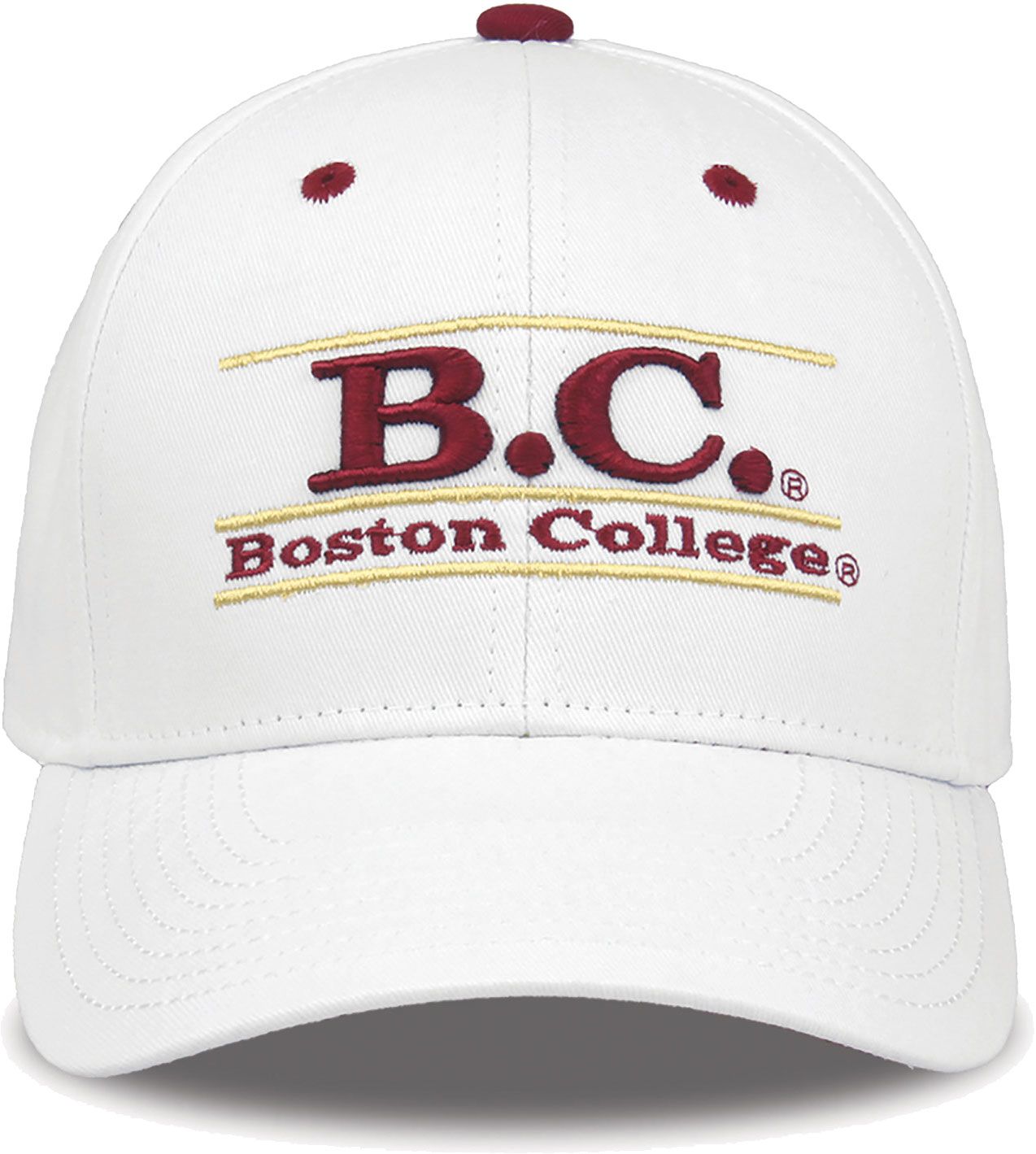 The Game Men's Boston College Eagles White Bar Adjustable Hat product image