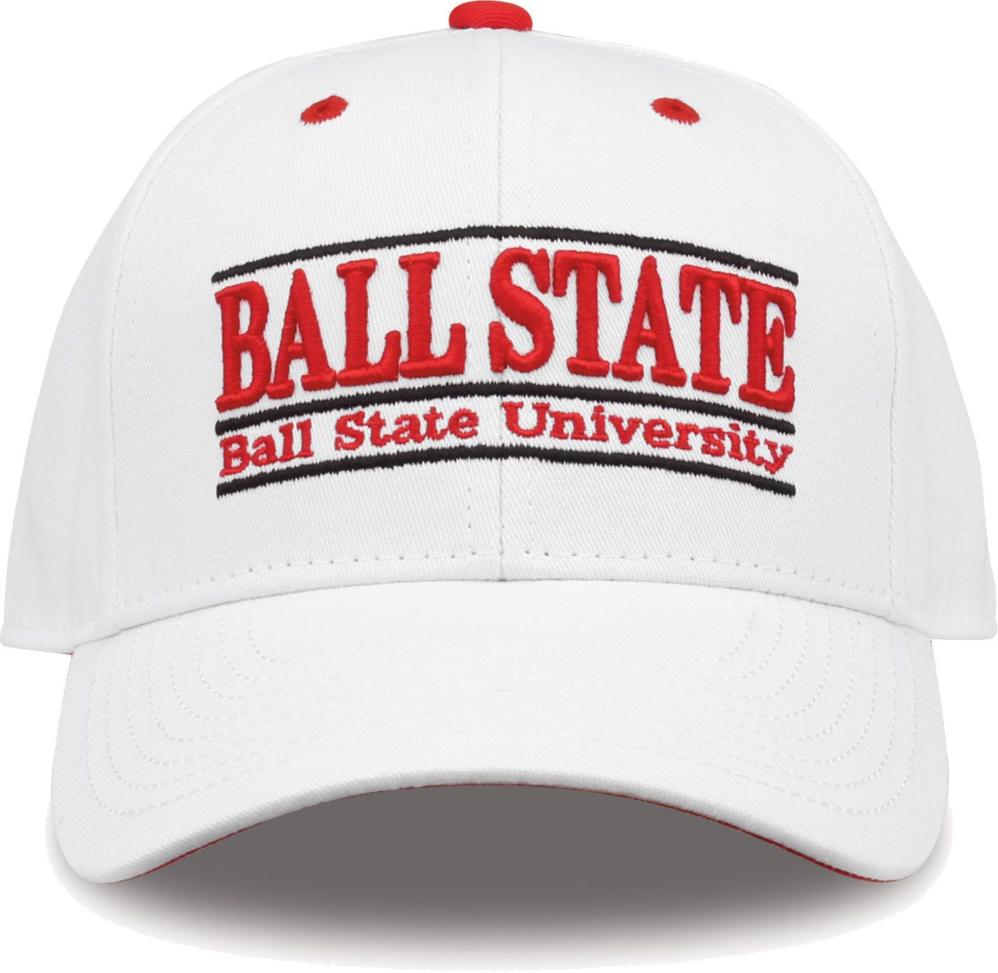 The Game Men's Ball State Cardinals White Nickname Adjustable Hat product image