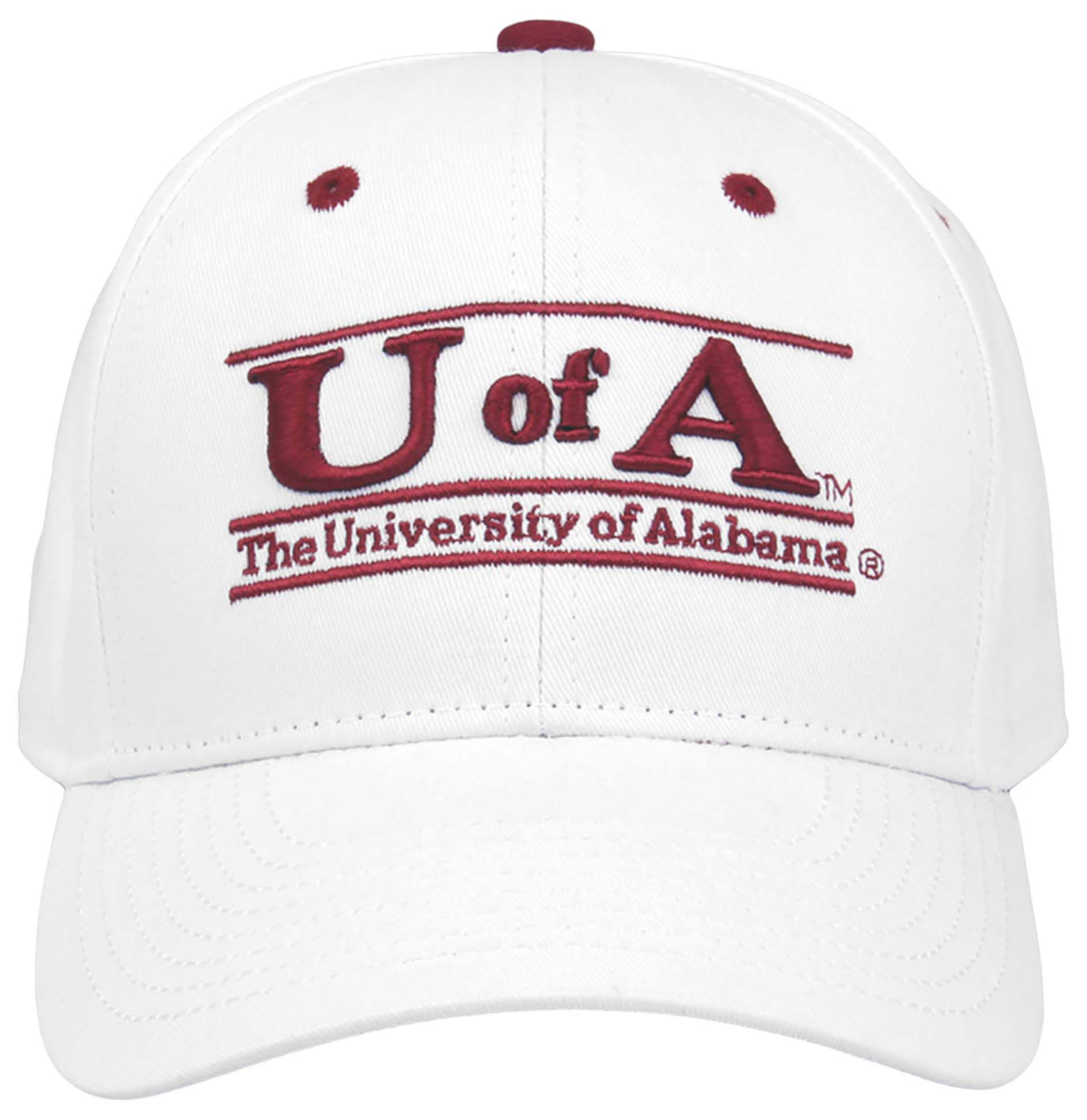 The Game Men's Alabama Crimson Tide White Bar Adjustable Hat product image