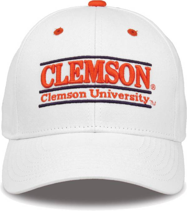 The Game Men's Clemson Tigers White Bar Adjustable Hat product image