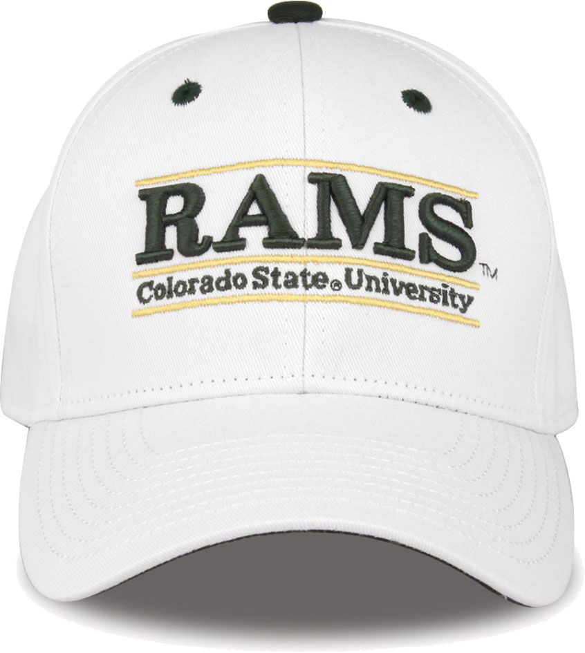 The Game Men's Colorado State Rams White Bar Adjustable Hat