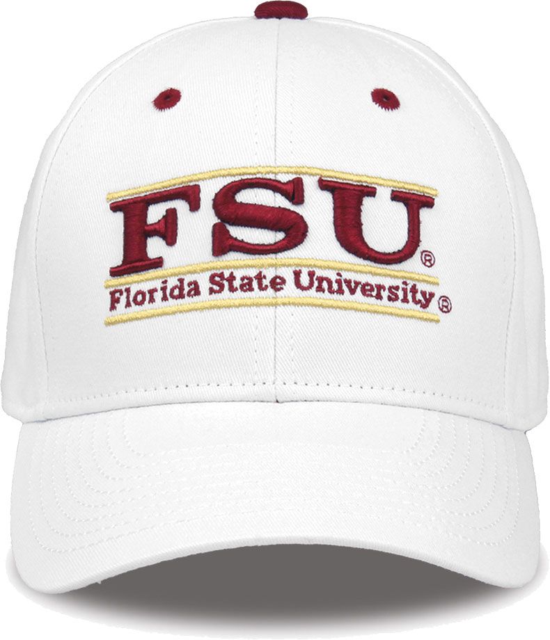 The Game Men's Florida State Seminoles White Bar Adjustable Hat product image