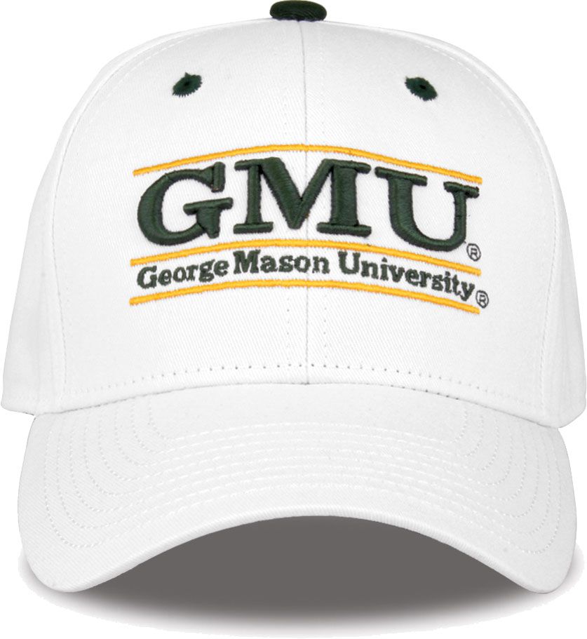 The Game Men's George Mason Patriots White Bar Adjustable Hat product image