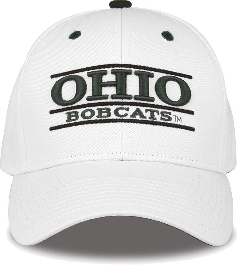 The Game Men's Ohio Bobcats White Bar Adjustable Hat product image