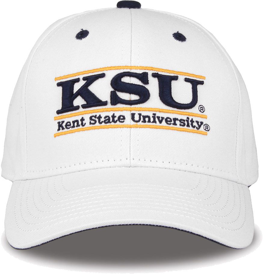 The Game Men's Kent State Golden Flashes White Bar Adjustable Hat