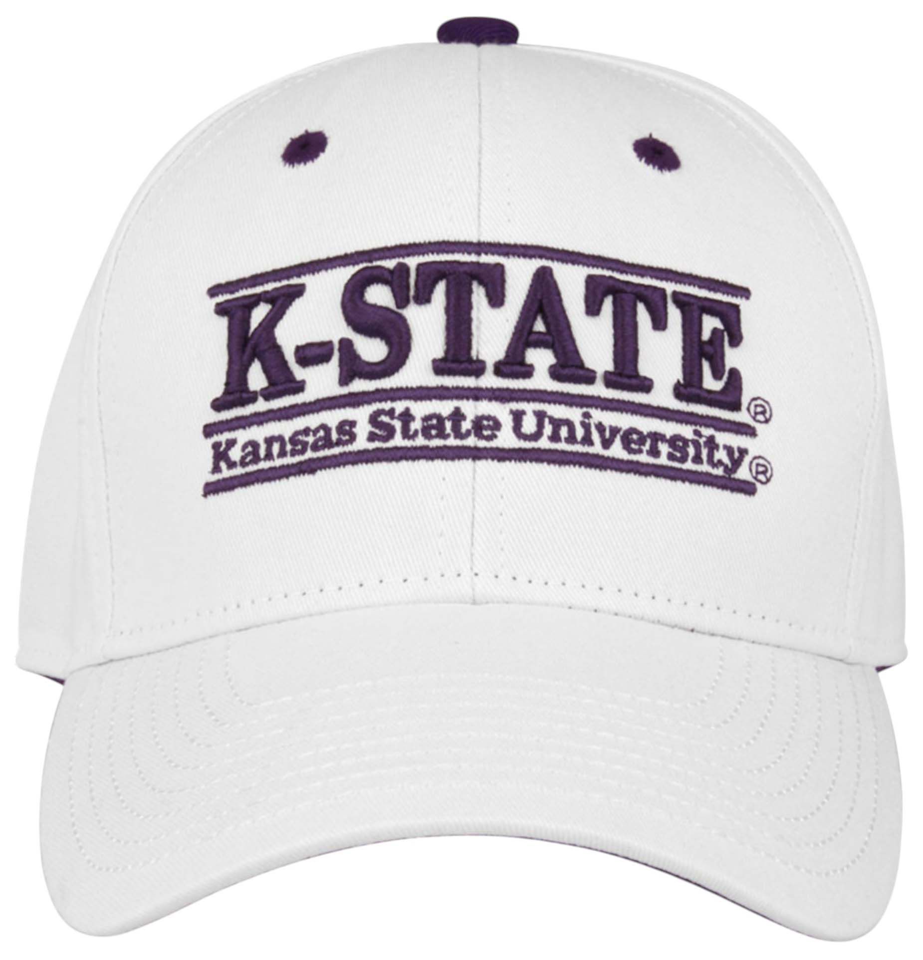 The Game Men's Kansas State Wildcats White Bar Adjustable Hat product image