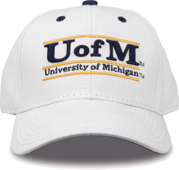 The Game Men's Michigan Wolverines White Bar Adjustable Hat product image