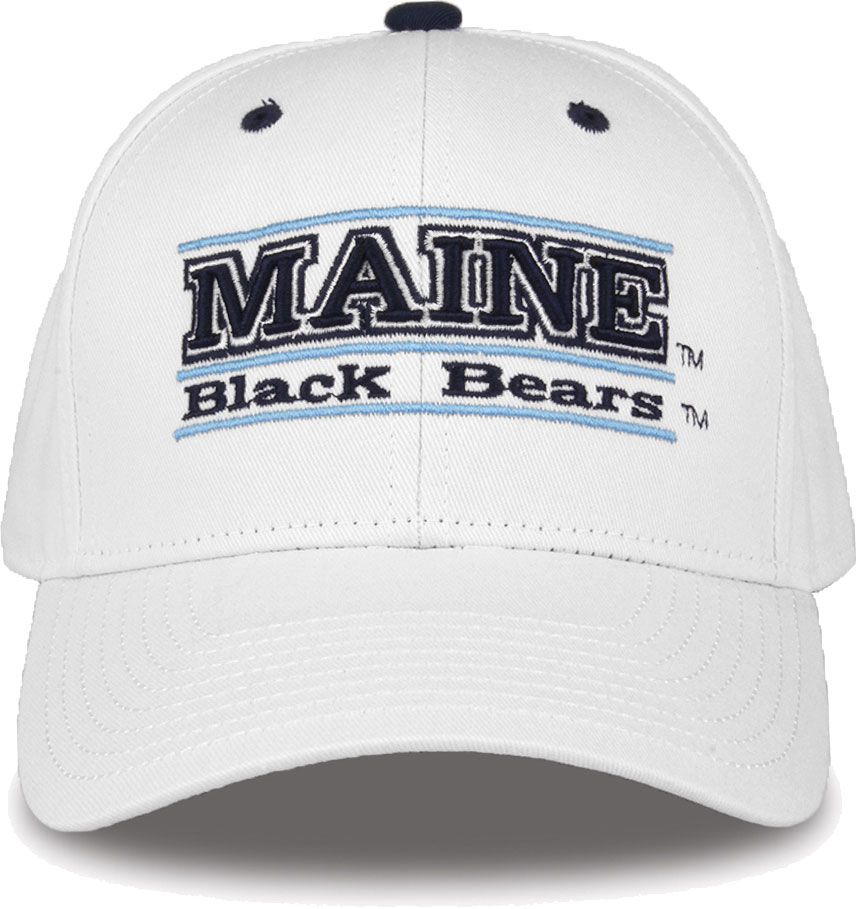 The Game Men's Maine Black Bears White Bar Adjustable Hat