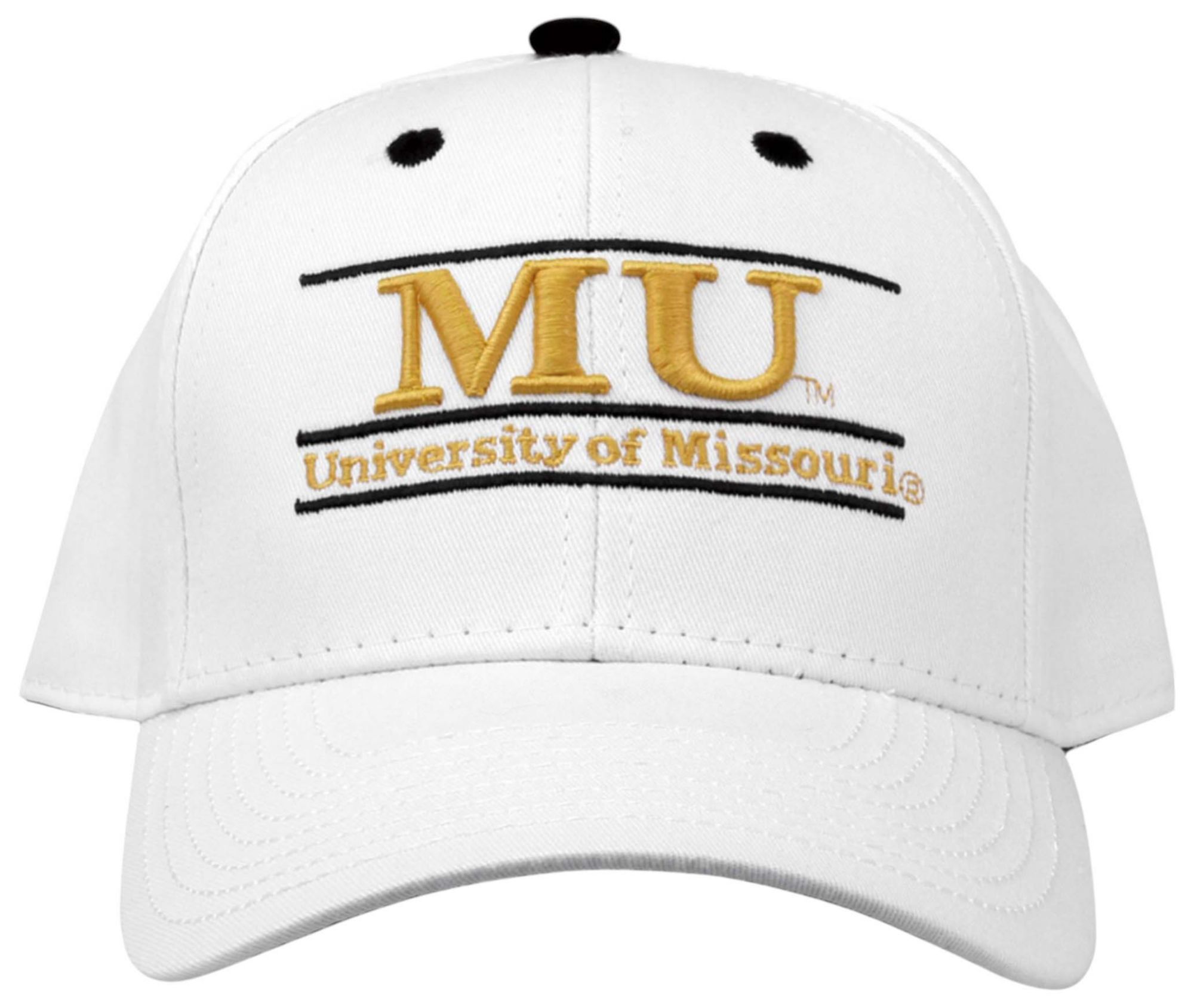 The Game Men's Missouri Tigers White Bar Adjustable Hat product image